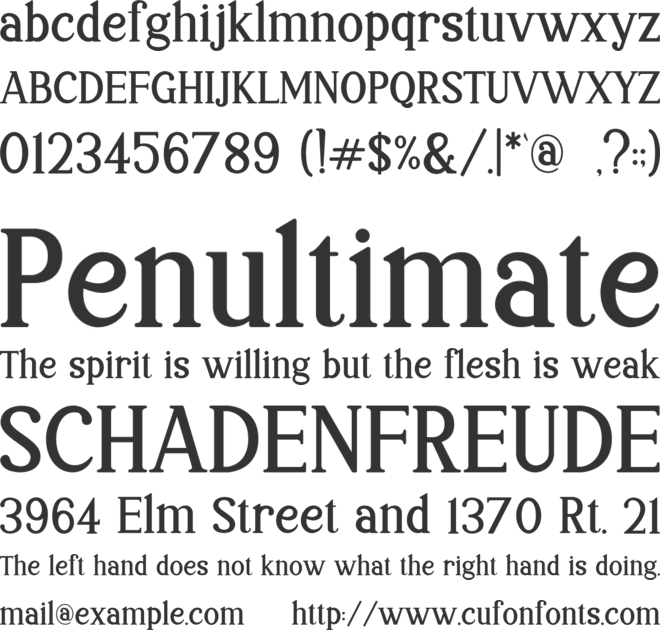 Moonllys font preview