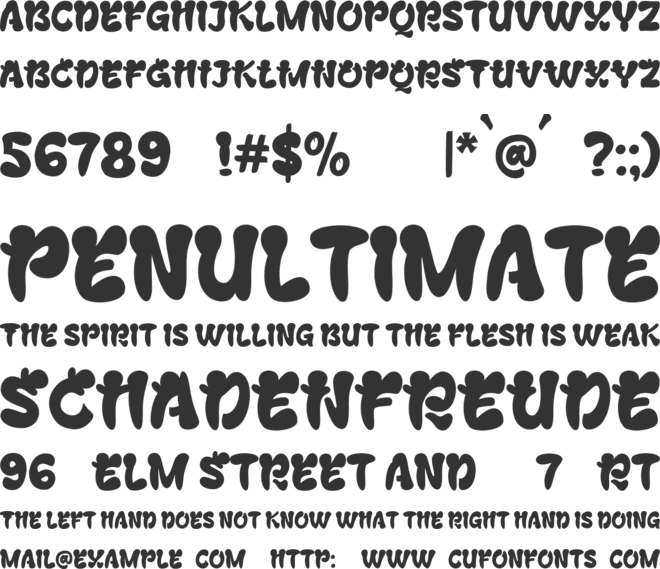 Xathi Keron trial font preview