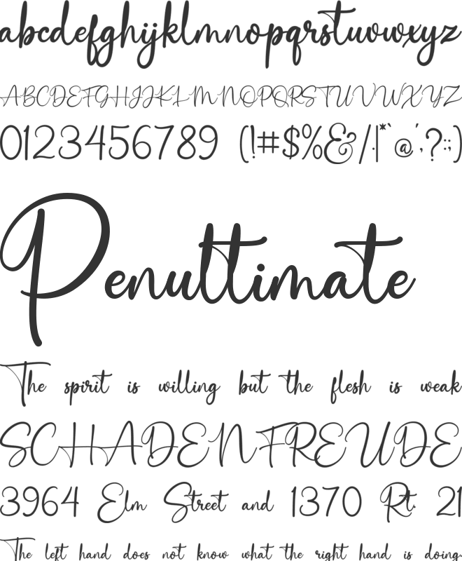 Saitingan font preview