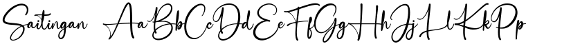 Saitingan font