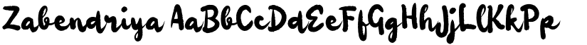 Zabendriya font download