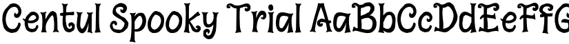 Centul Spooky Trial font download