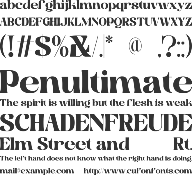 Martina Retro font preview