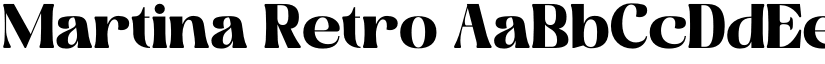 Martina Retro font
