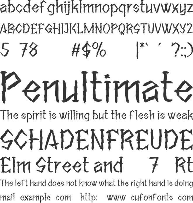 FLAROYAT Trial font preview