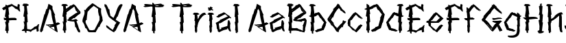 FLAROYAT Trial font