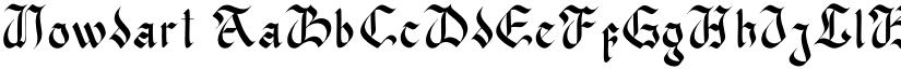 Nowdart font