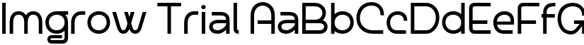 Imgrow Trial font