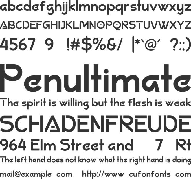 Agweiro Trial font preview