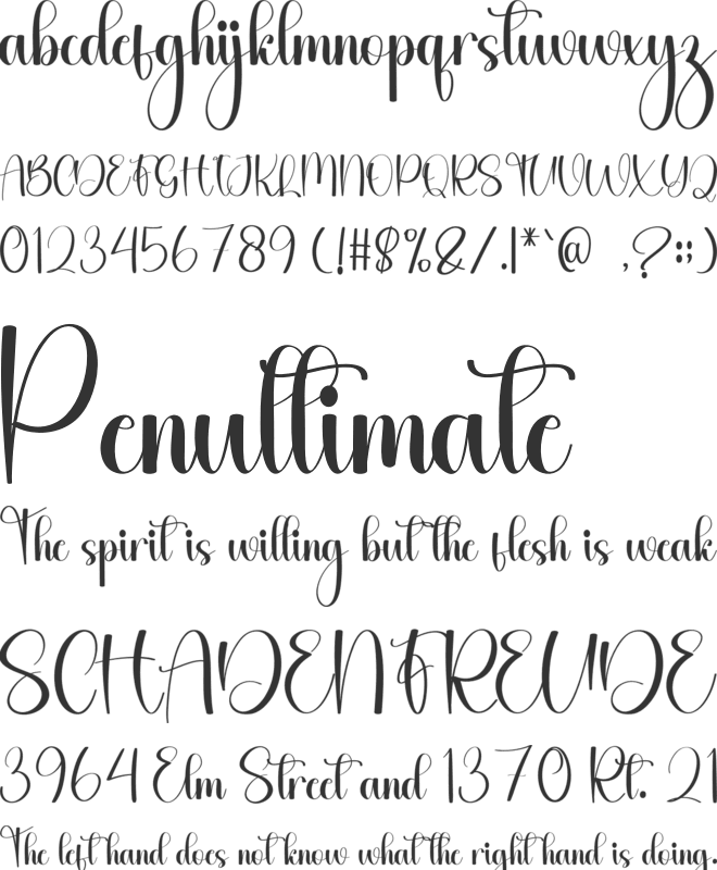 Design Grafis font preview