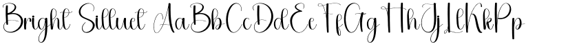Bright Silluet font download