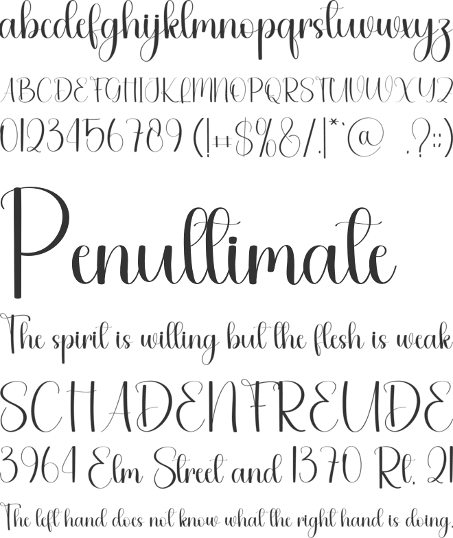 Valentine Charming font preview