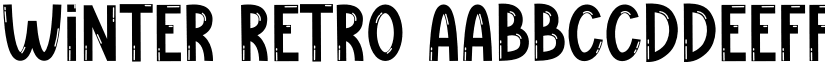 Winter Retro font