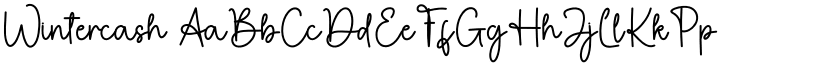 Wintercash font