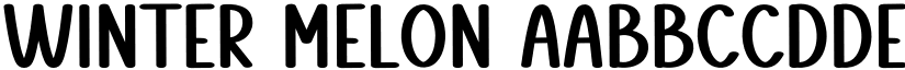 Winter Melon font
