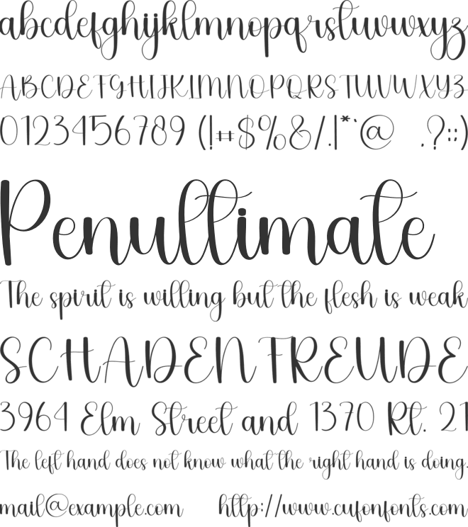 Happy Student font preview