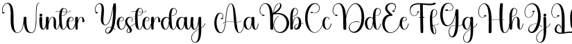 Winter Yesterday font