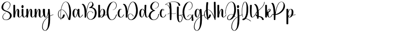 Shinny font