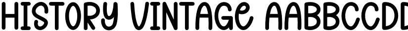 History Vintage font download