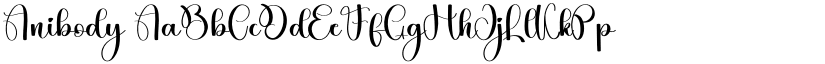 Anibody font