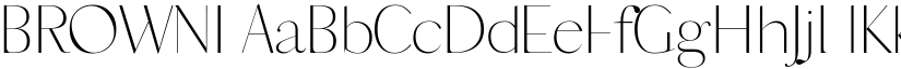 BROWNI font