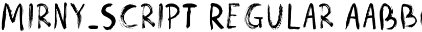 Mirny Script font download