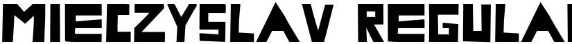 Mieczyslav font download