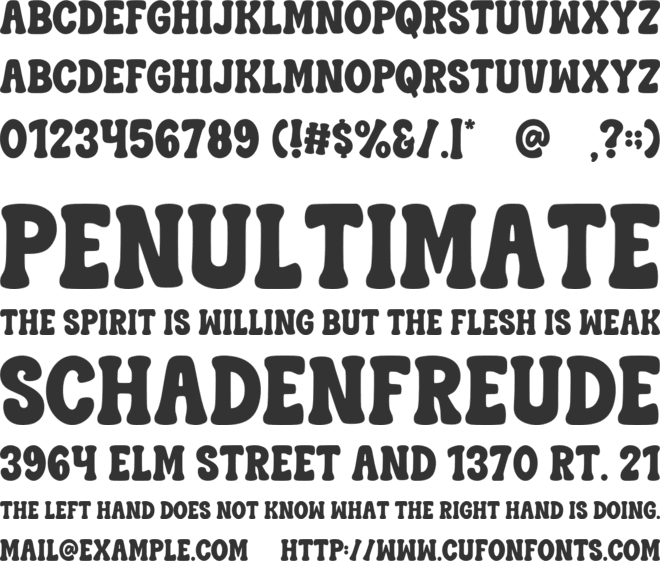 Santa Baby font preview