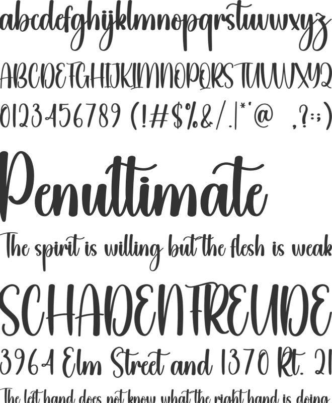 Snowman font preview