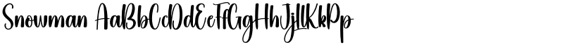 Snowman font download
