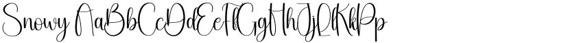 Snowy font