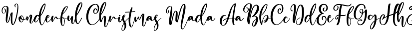 Wonderful Christmas Mada font