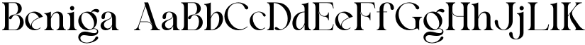 Beniga font