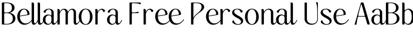 Bellamora Free Personal Use font