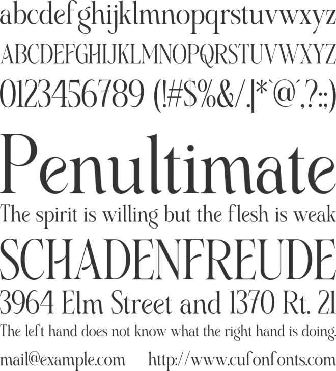 Cavalliera - Free Personal Use font preview