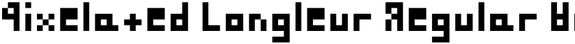 Pixelated Jongleur Regular font