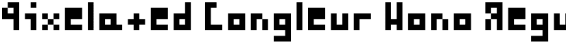 Pixelated Jongleur Mono Regular font