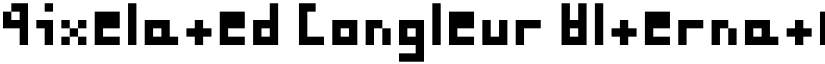 Pixelated Jongleur Alternate Mono Regular font