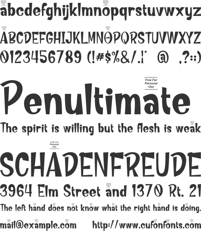 Magical Players font preview