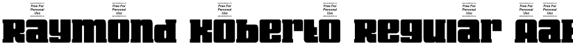 Raymond Koberto Regular font