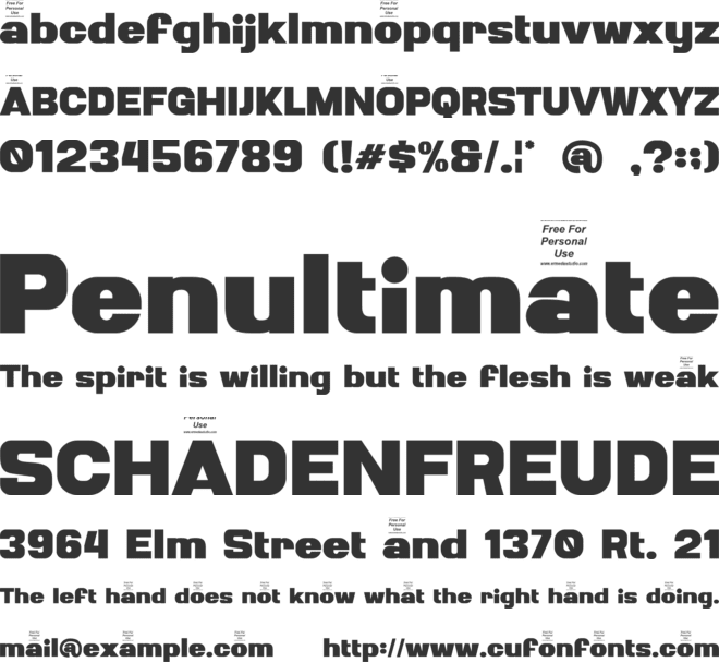 Portogue font preview