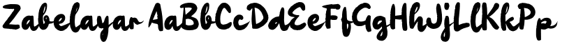 Zabelayar font