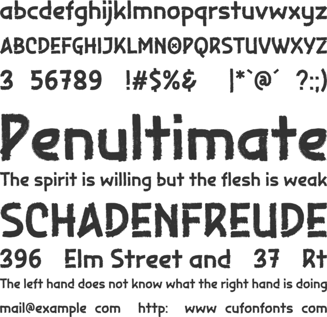 SIROKA Trial font preview