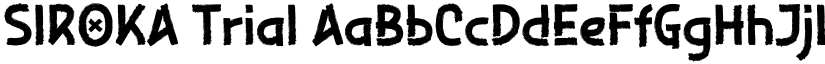 SIROKA Trial font