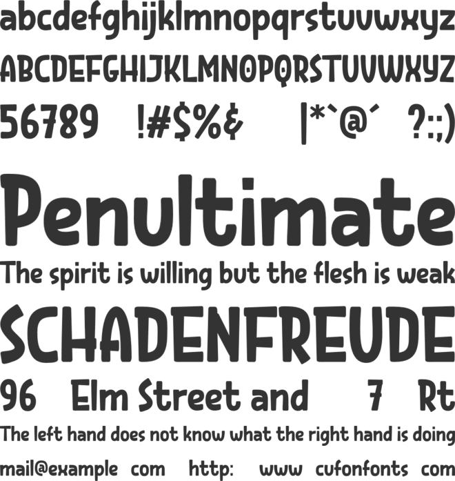 SIGN RON Trial font preview