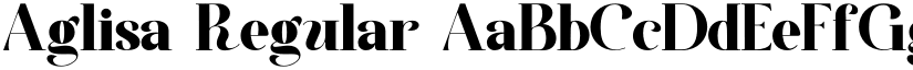 Aglisa font download