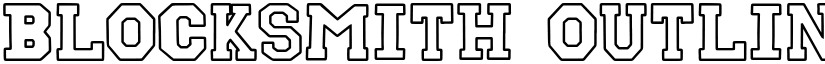 Blocksmith Outline font download