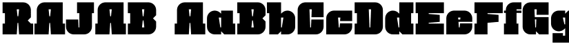 RAJAB font