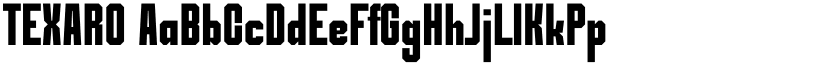 TEXARO font