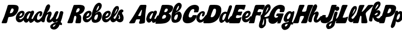 Peachy Rebels font